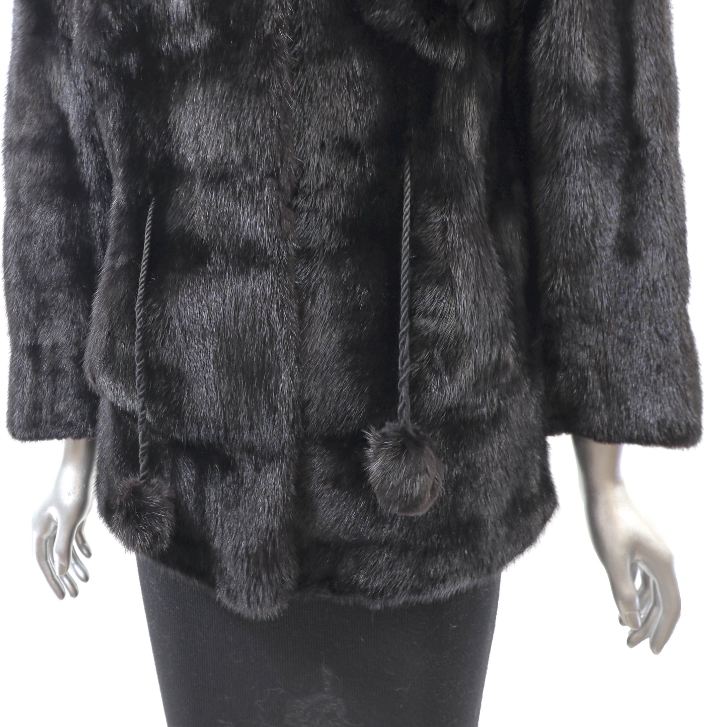 Black Mink Jacket- Size S