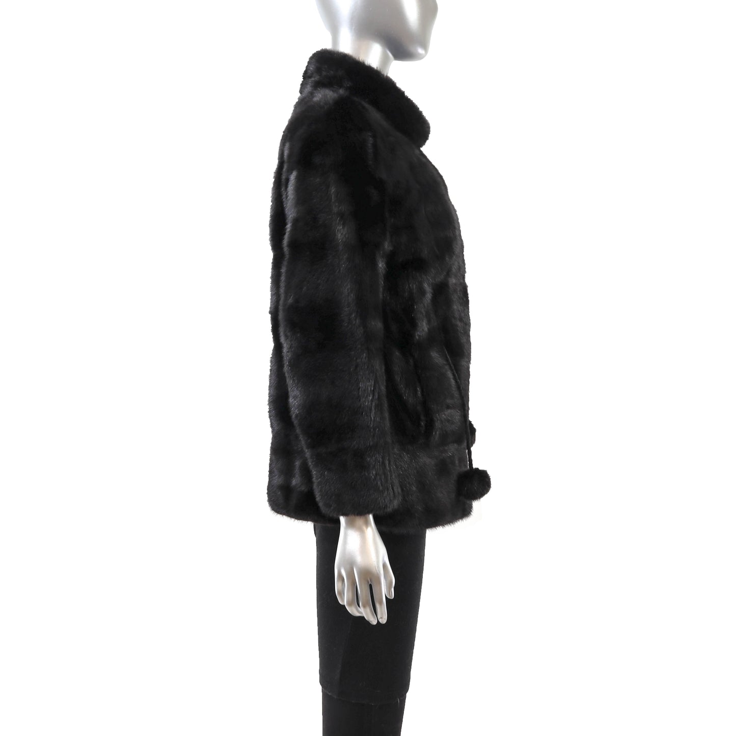 Black Mink Jacket- Size S