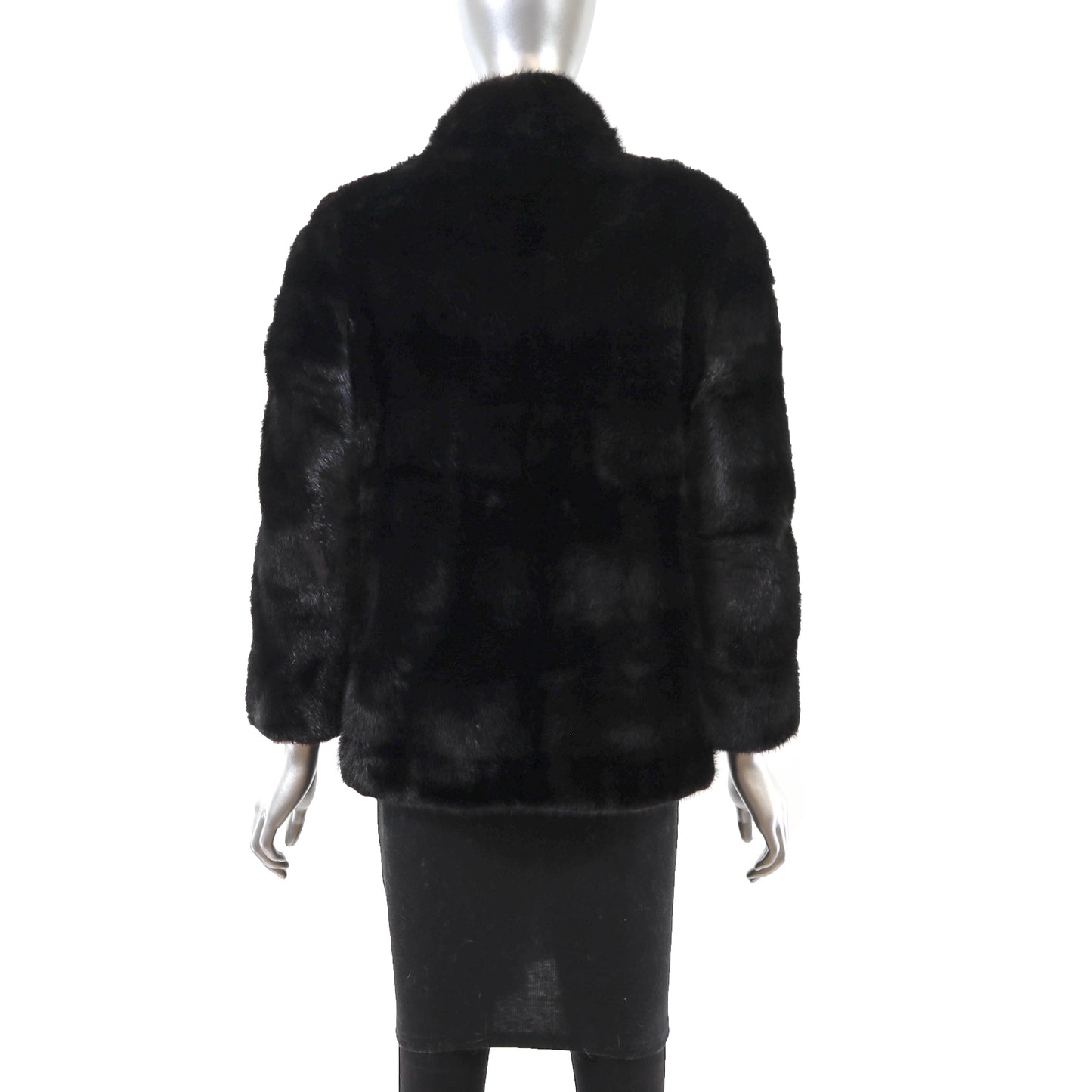 Black Mink Jacket- Size S