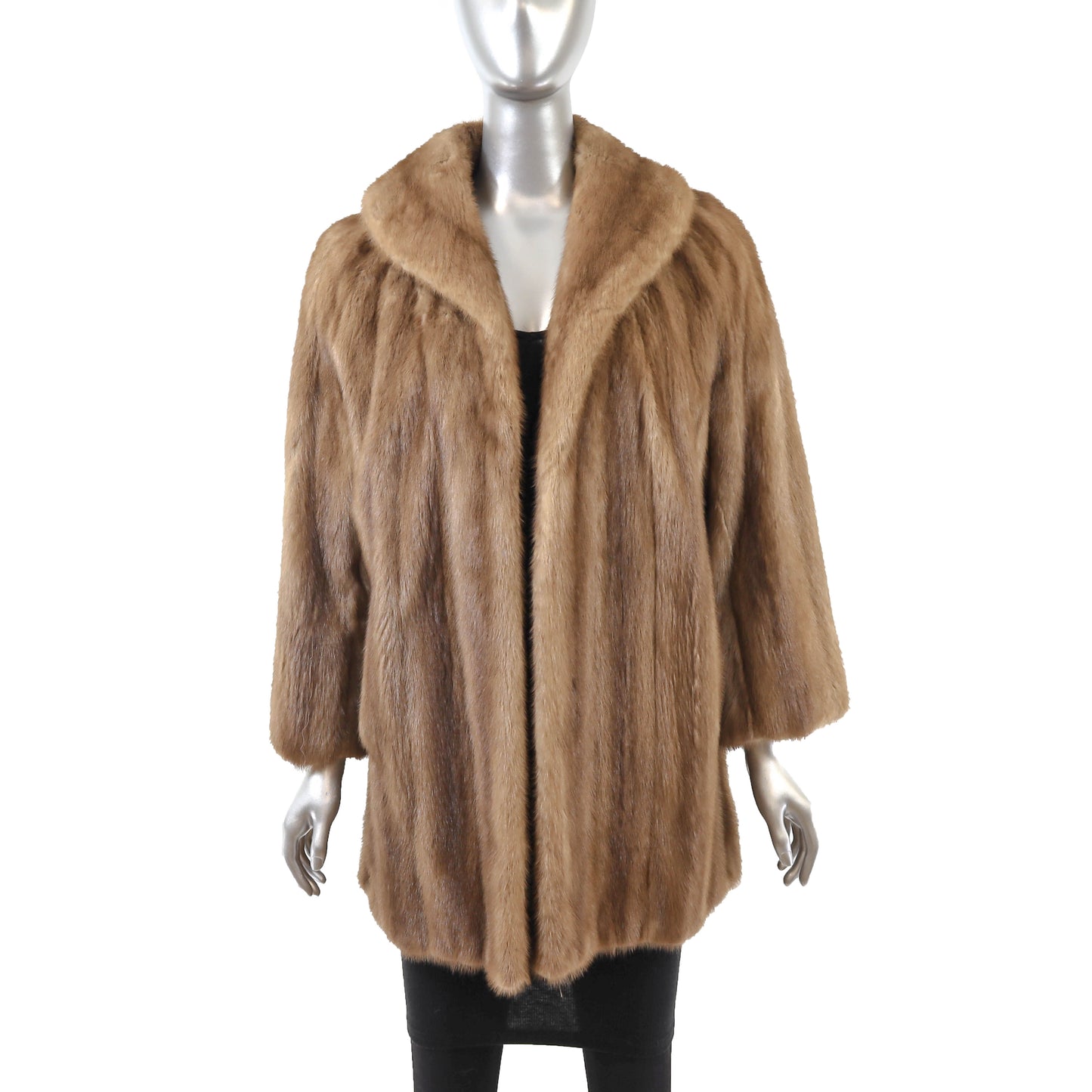 Light Brown Mink Jacket- Size XL