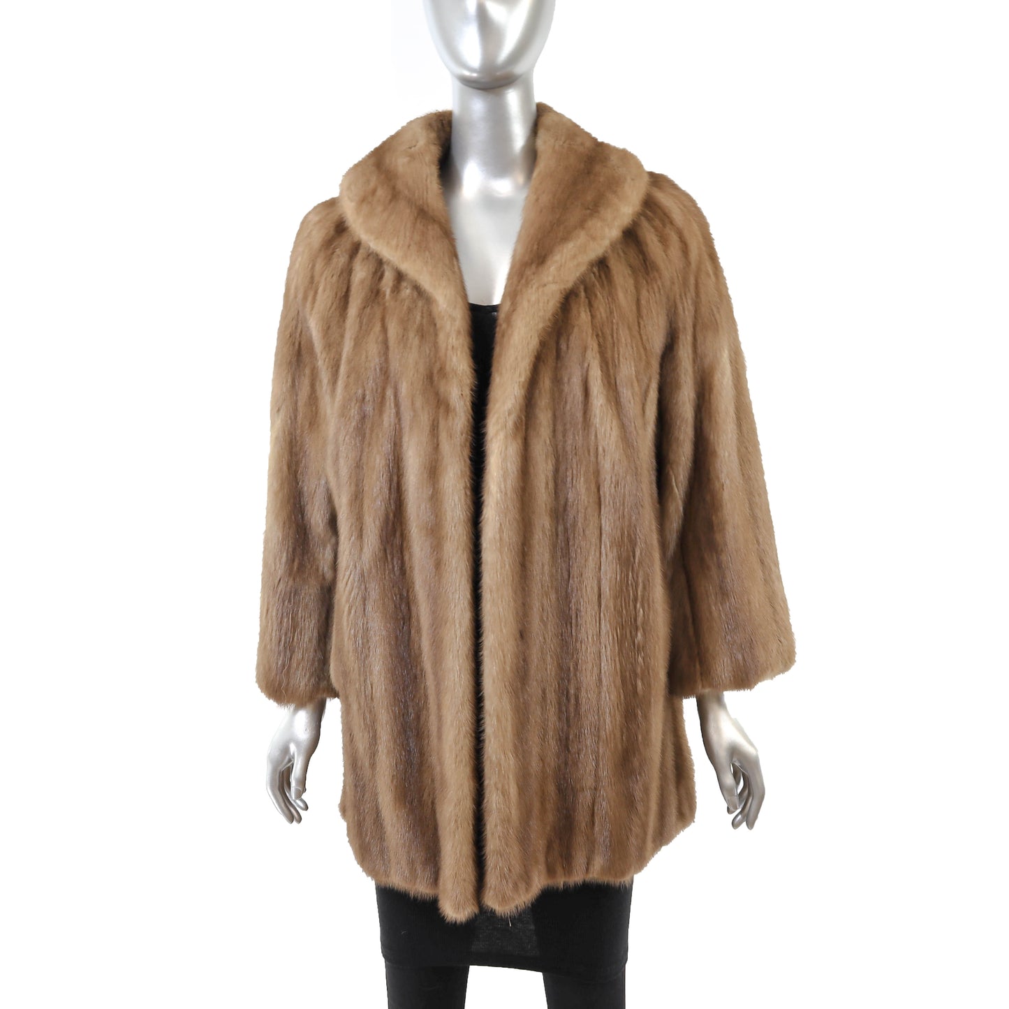 Light Brown Mink Jacket- Size XL