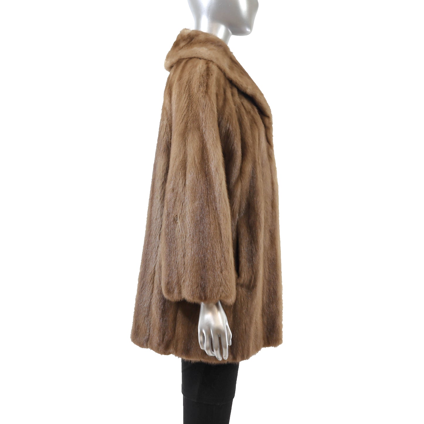 Light Brown Mink Jacket- Size XL