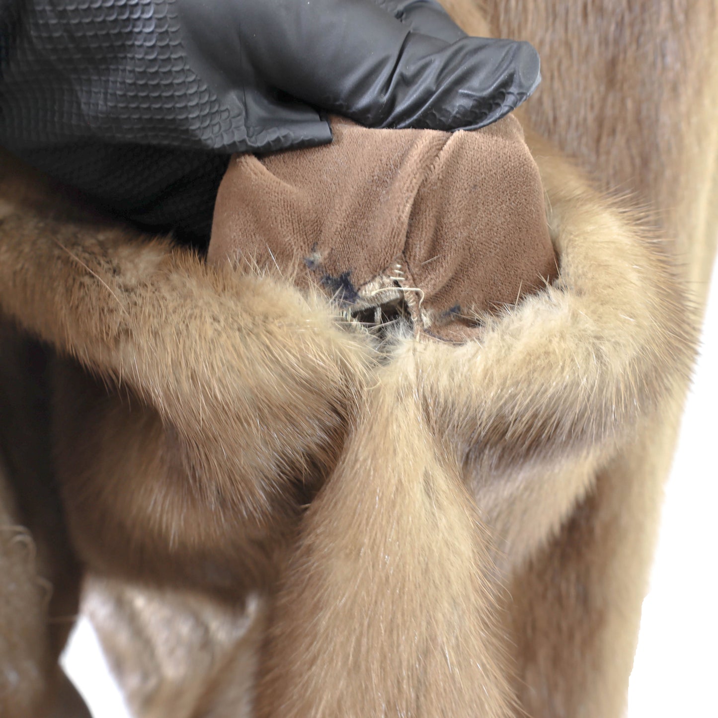 Light Brown Mink Jacket- Size XL