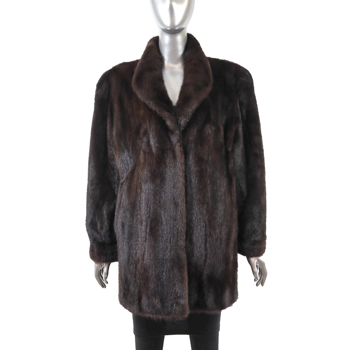 Brown Mink Jacket- Size L