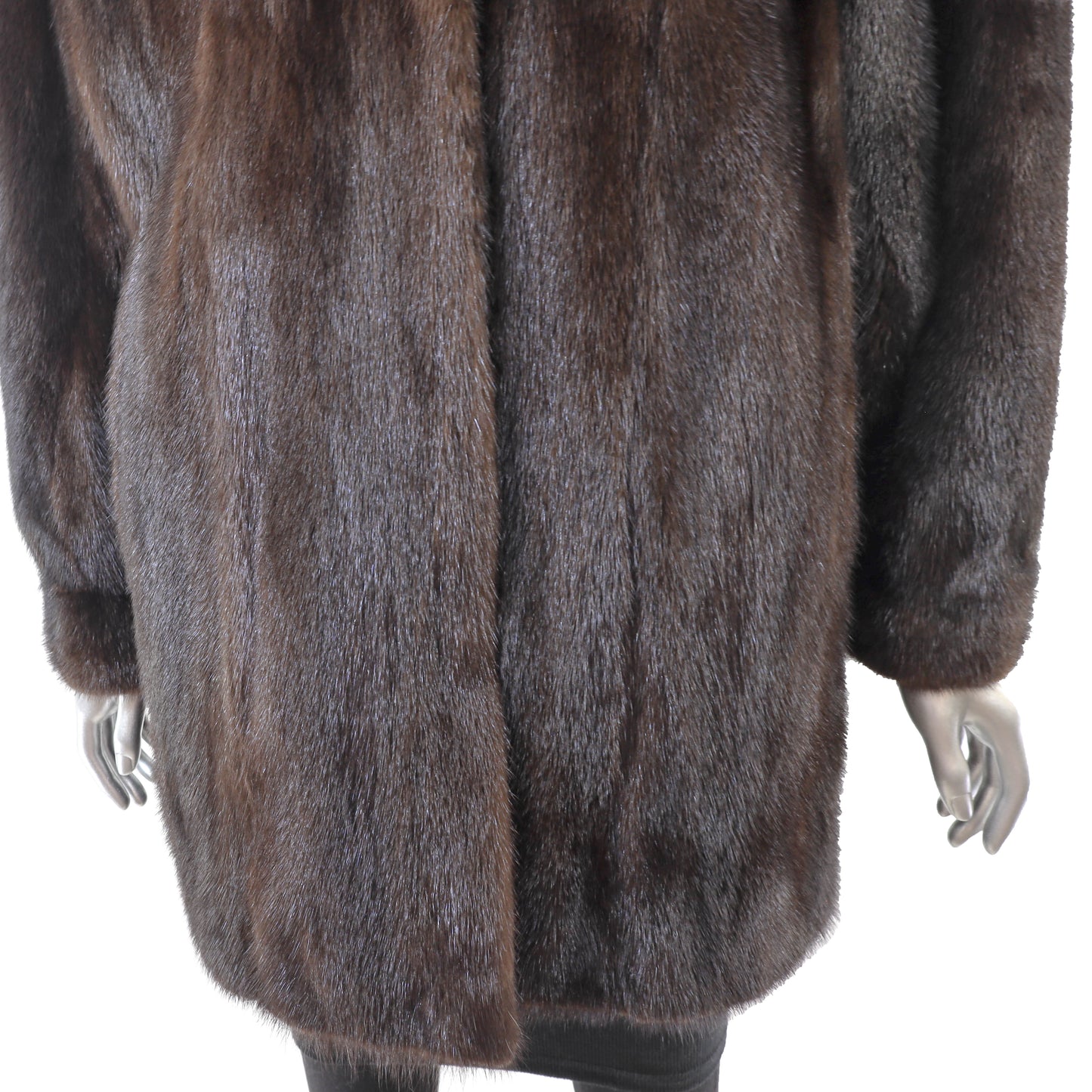 Brown Mink Jacket- Size L