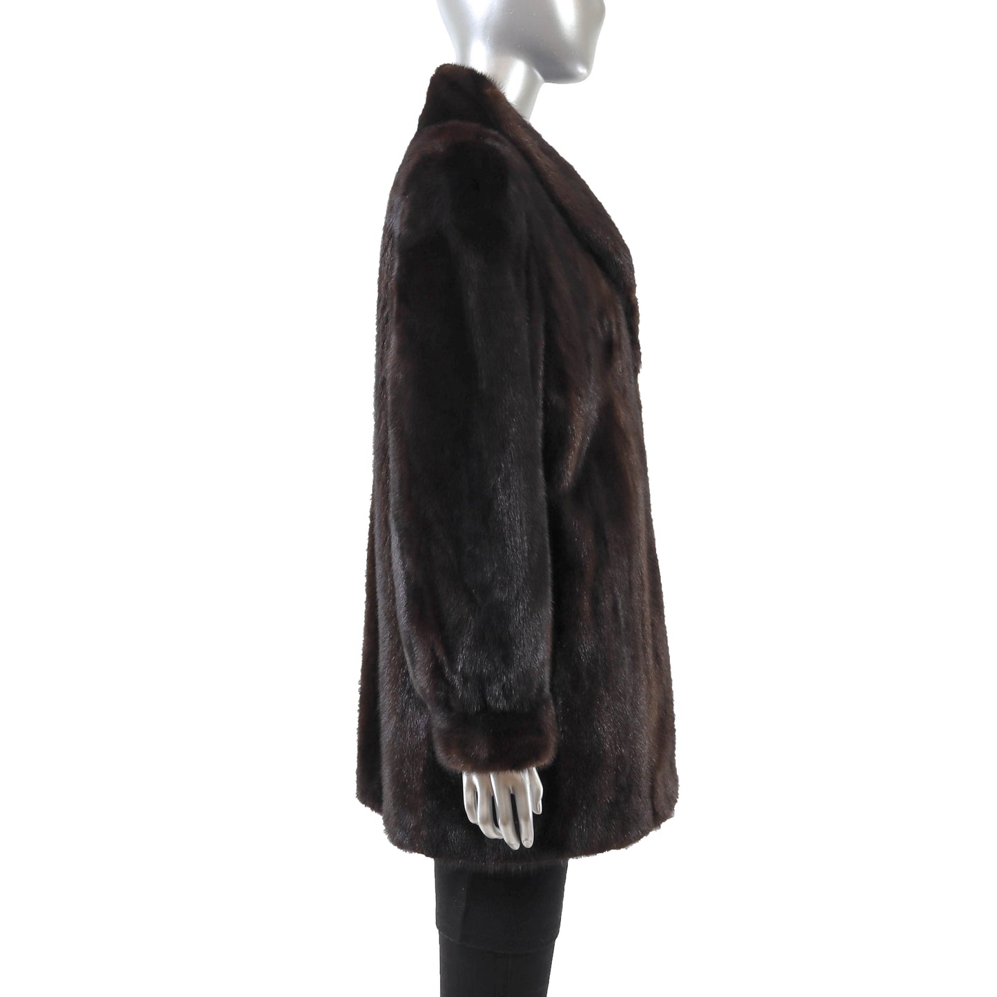 Brown Mink Jacket- Size L