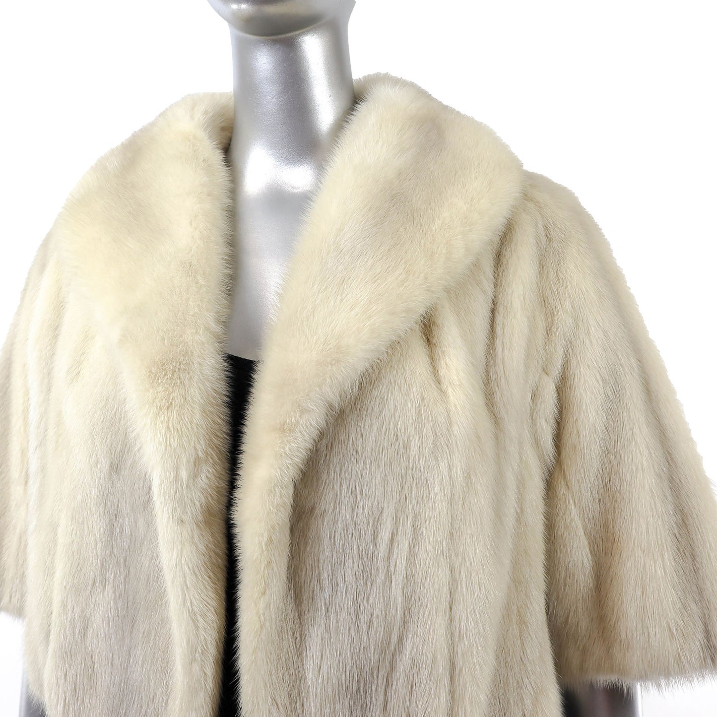 Beige Mink Bolero Jacket- Size S