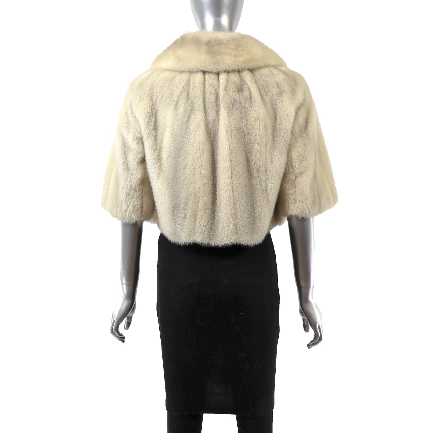 Beige Mink Bolero Jacket- Size S