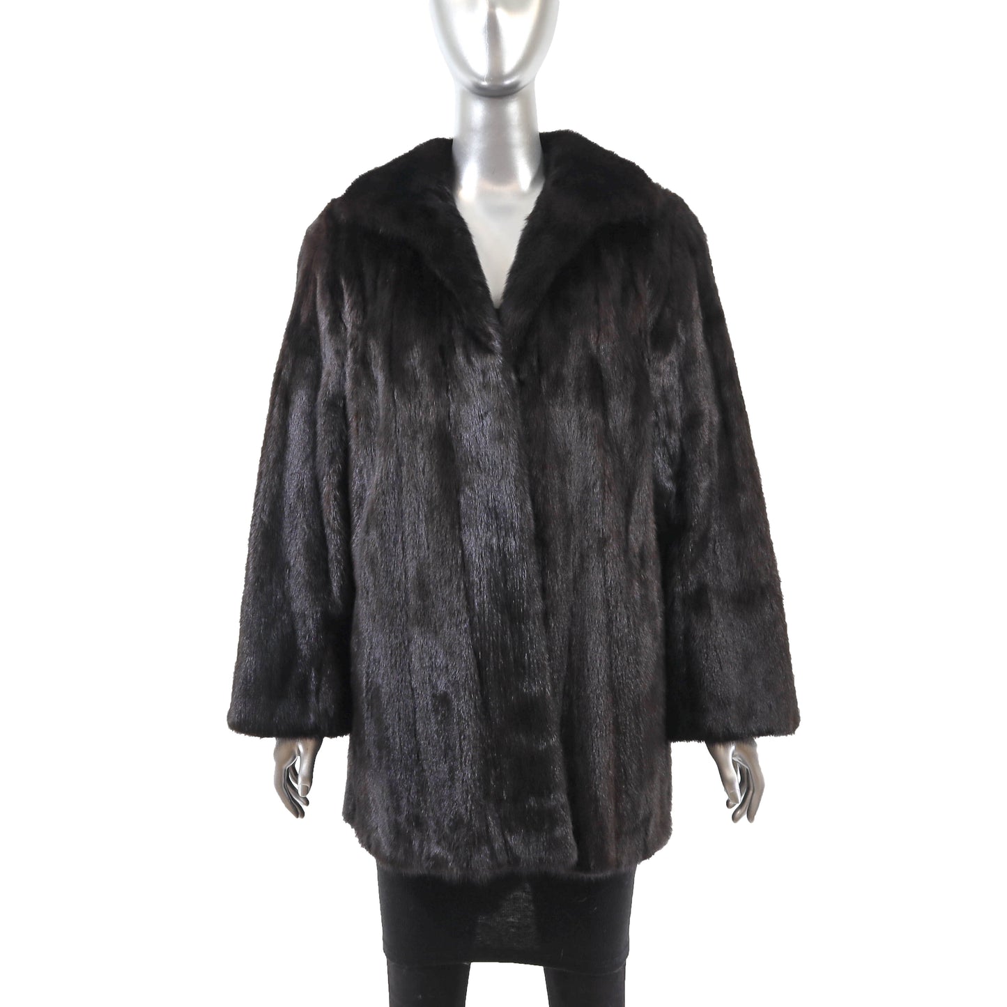 Black Mink Jacket- Size L