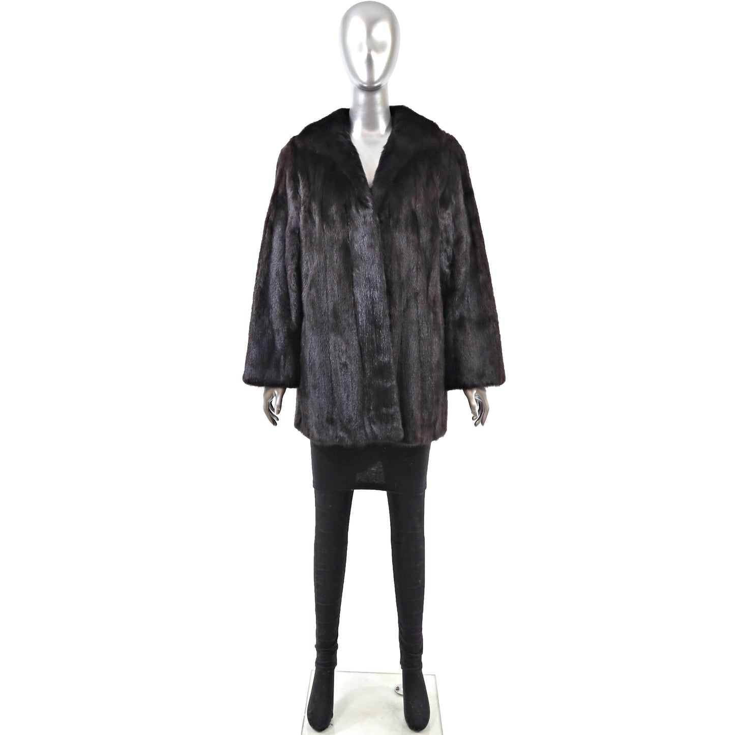 Black Mink Jacket- Size L