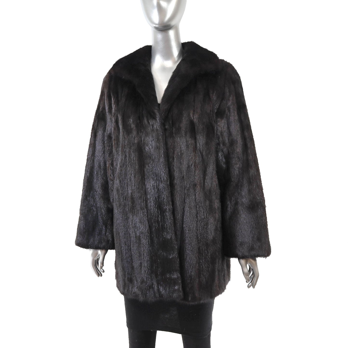 Black Mink Jacket- Size L