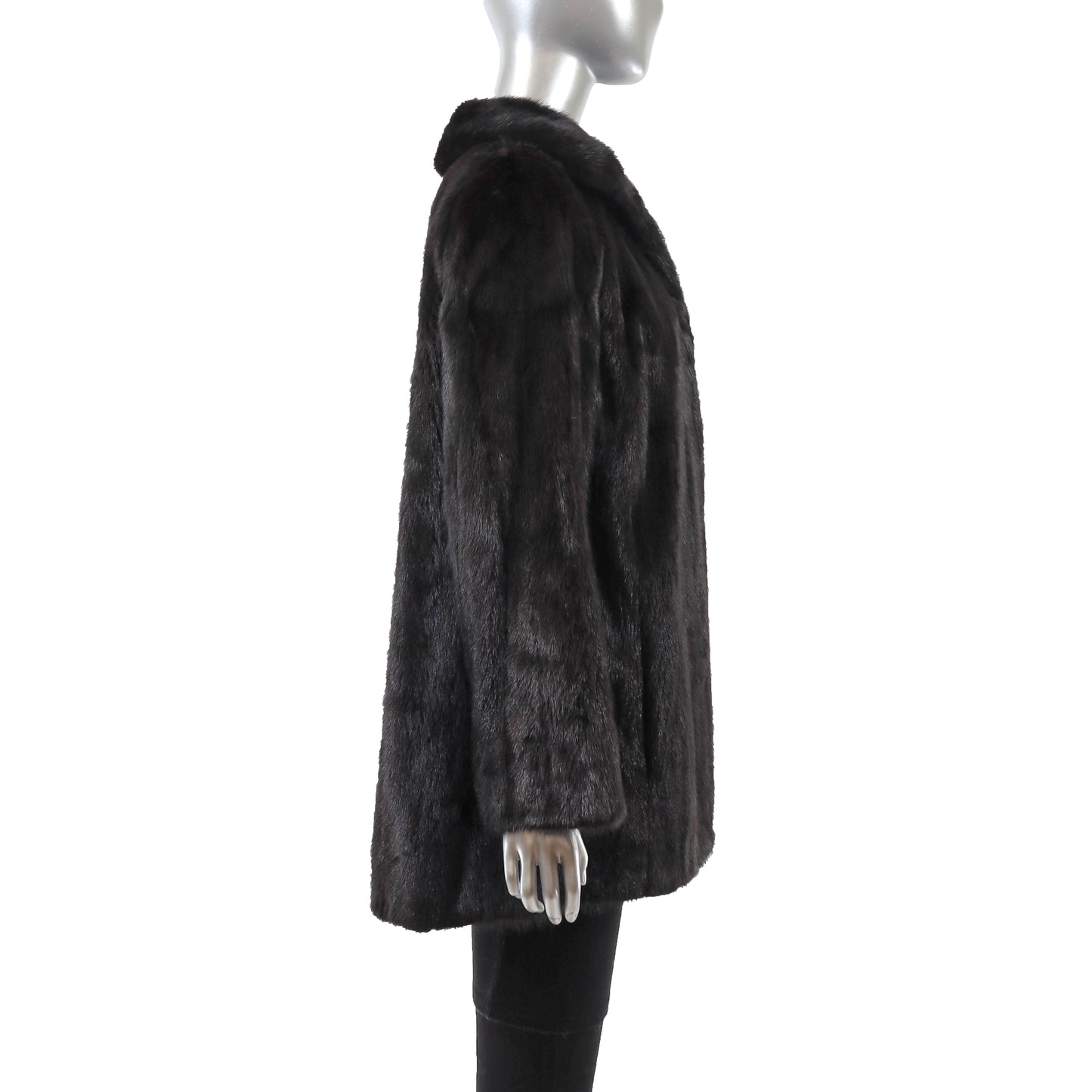 Black Mink Jacket- Size L