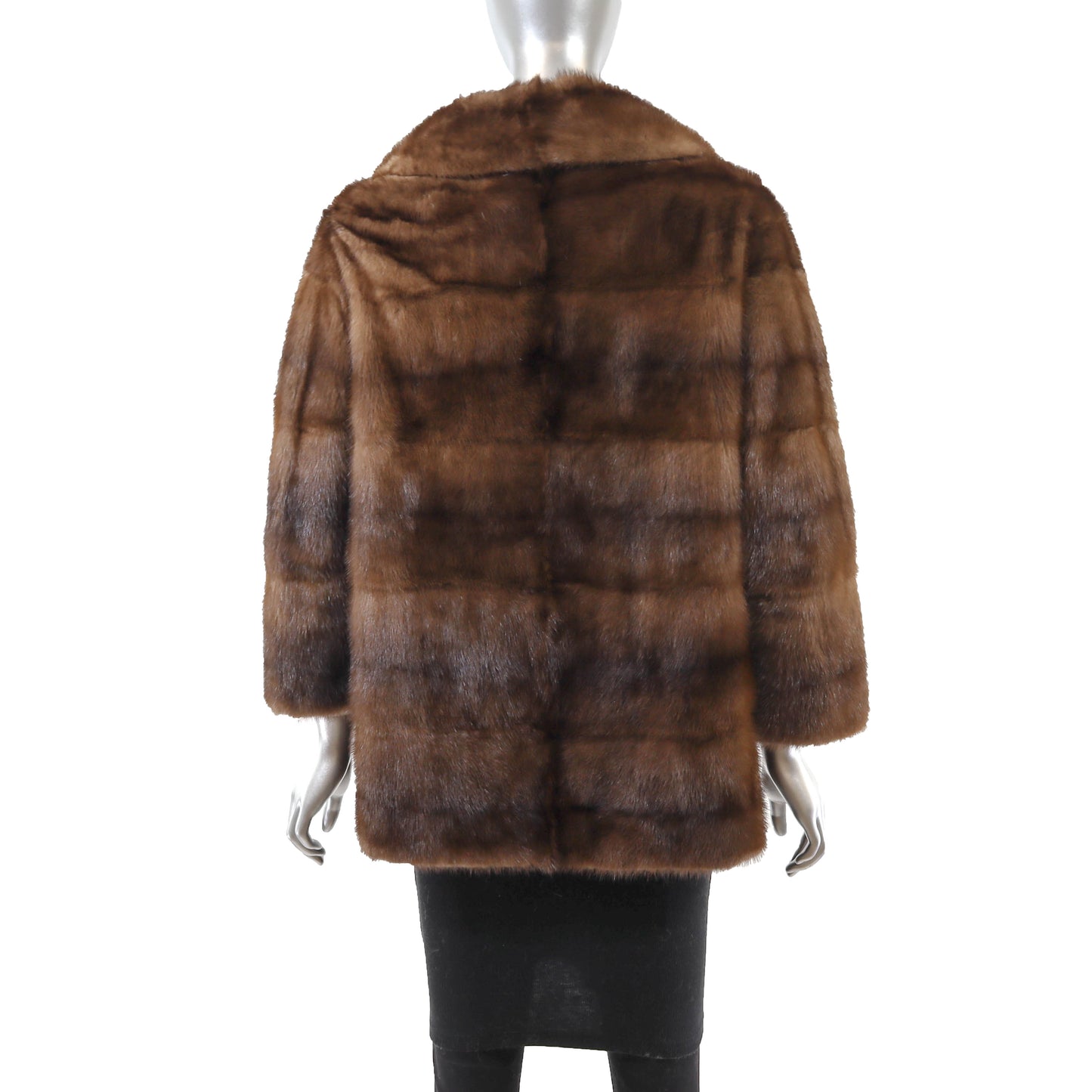 Brown Mink Jacket- Size M