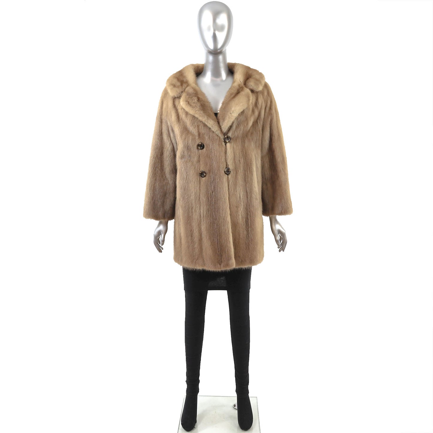 Light Brown Mink Jacket- Size M