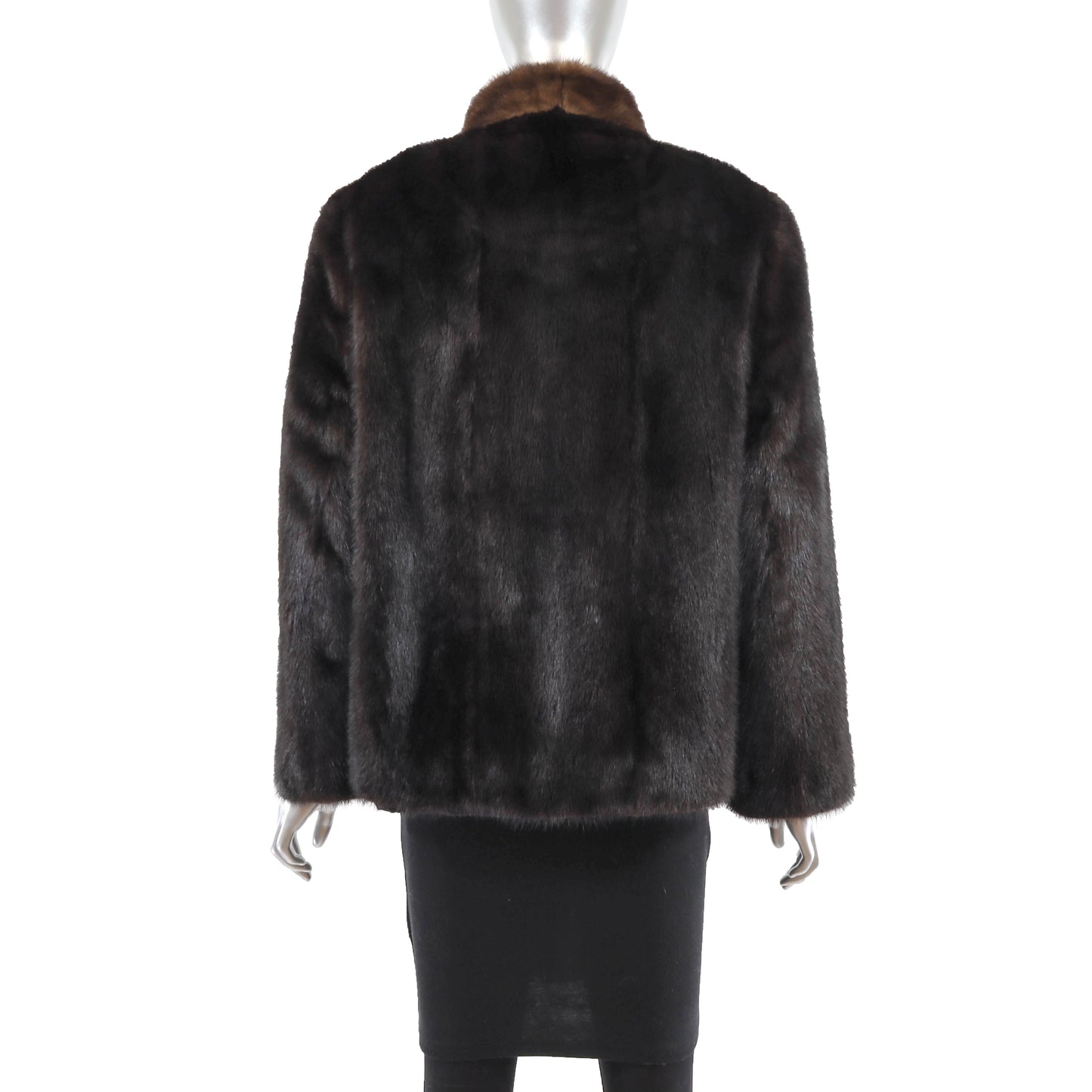 Brown Mink Jacket - Size M