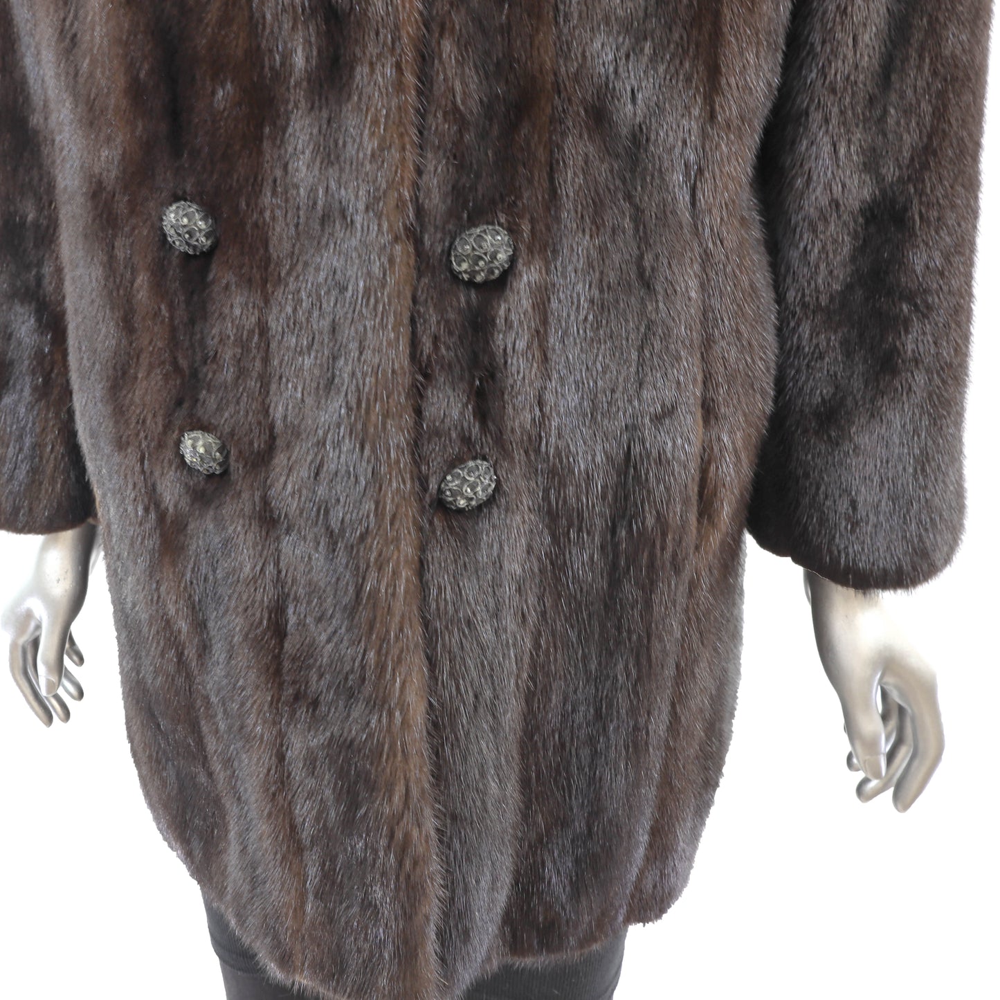 Brown Mink Jacket - Size XL