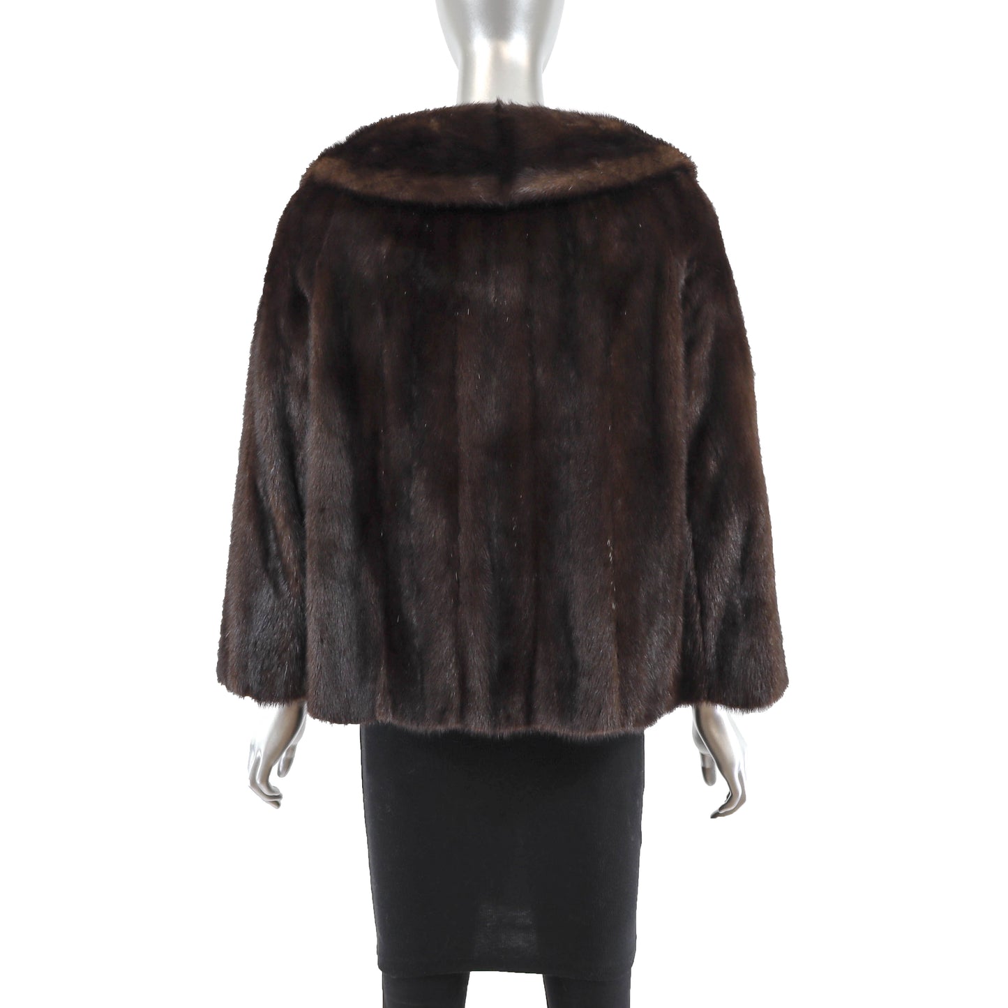 Brown Mink Jacket - Size M