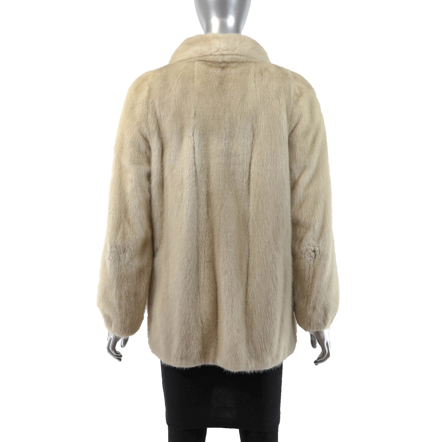 Beige Mink Jacket- Size S