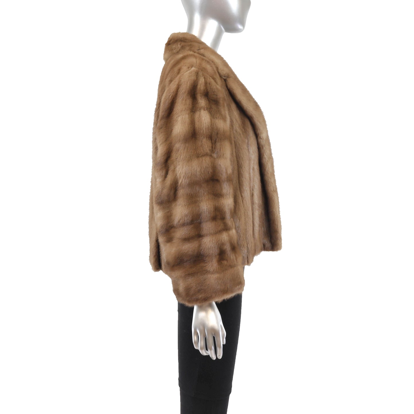 Light Brown Mink Jacket- Size XL