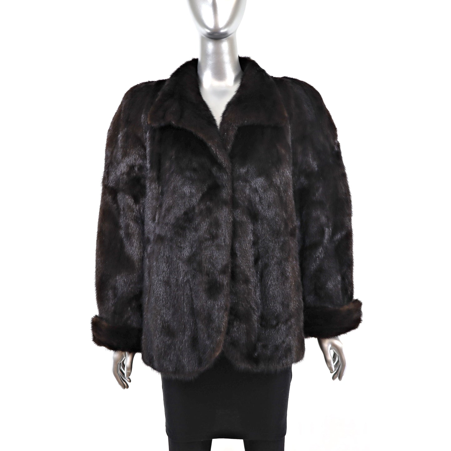 Mahogany Mink Jacket - Size M