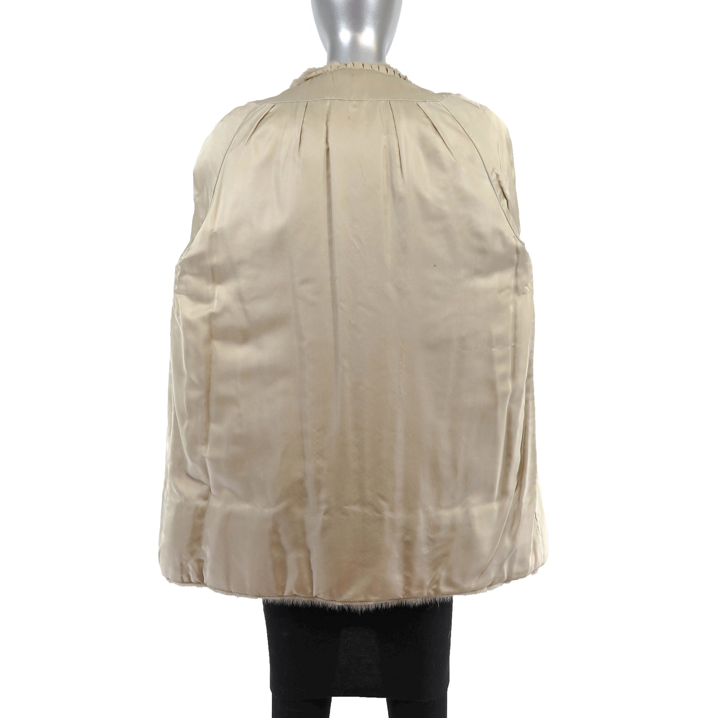 Cream Mink Jacket- Size L