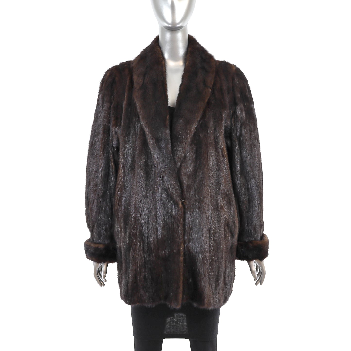 Mahogany Mink Jacket - Size M