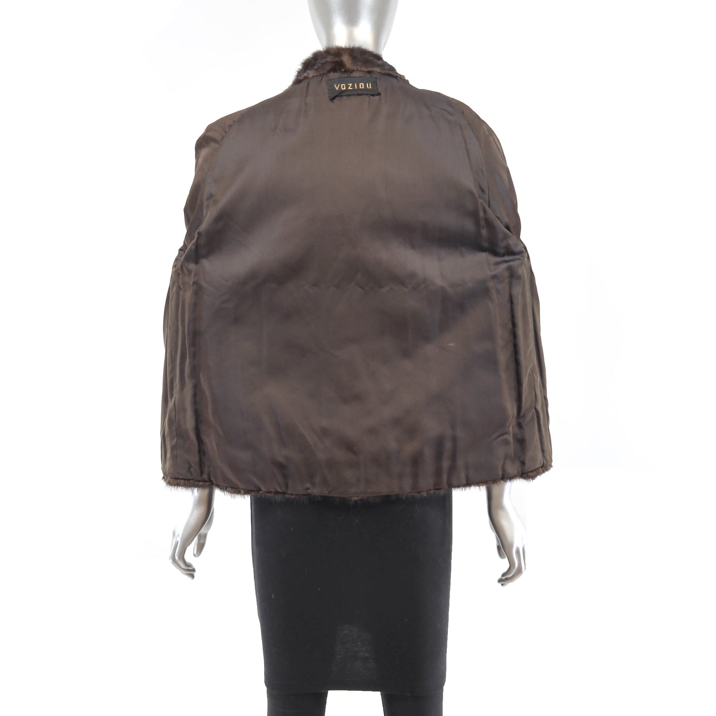 Brown Mink Jacket - Size M