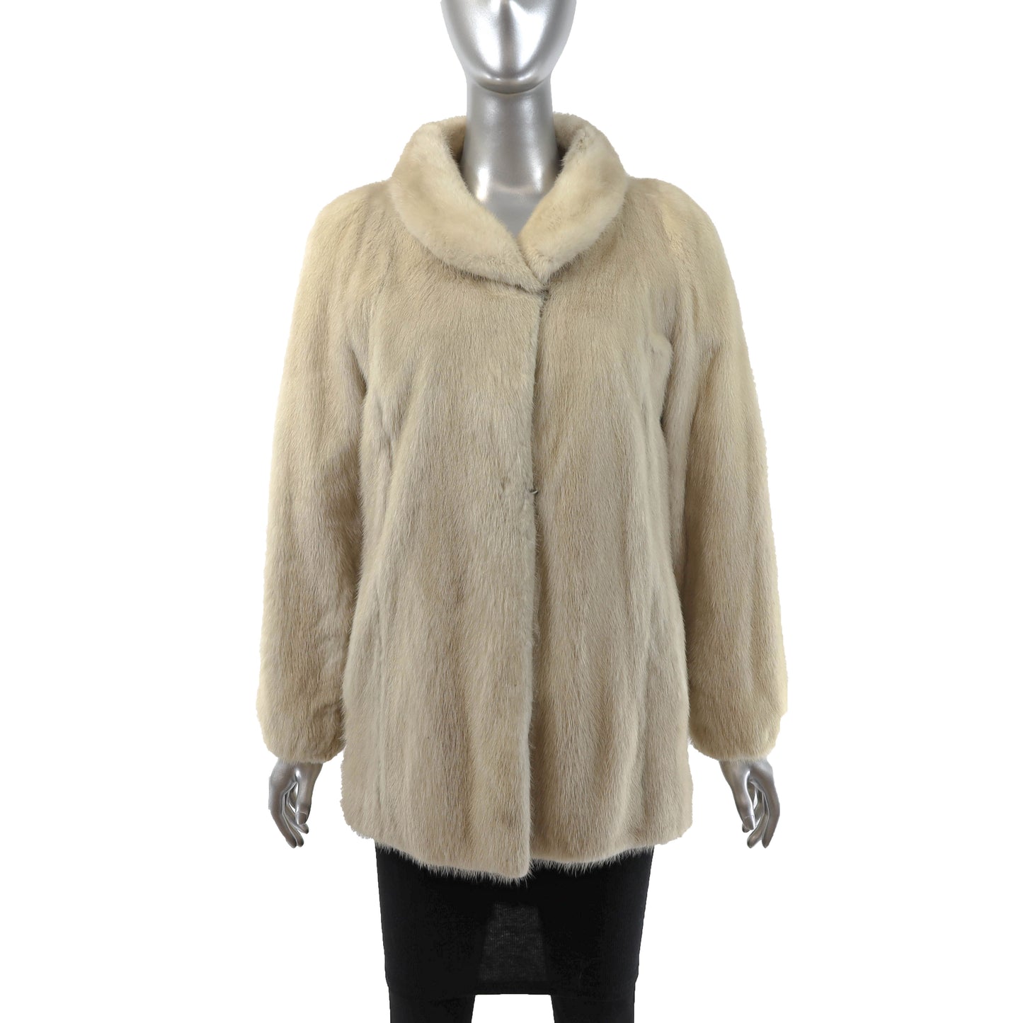 Beige Mink Jacket- Size S