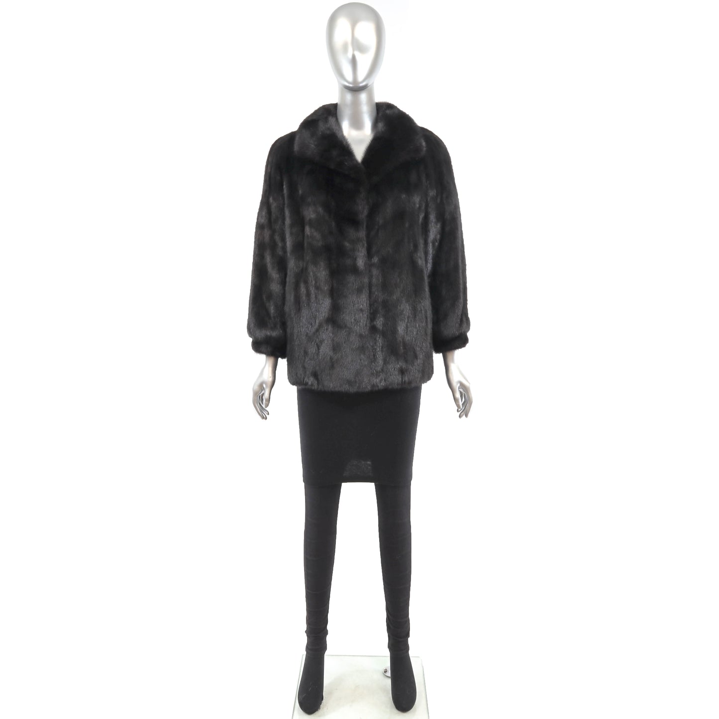 Black Mink Jacket- Size S