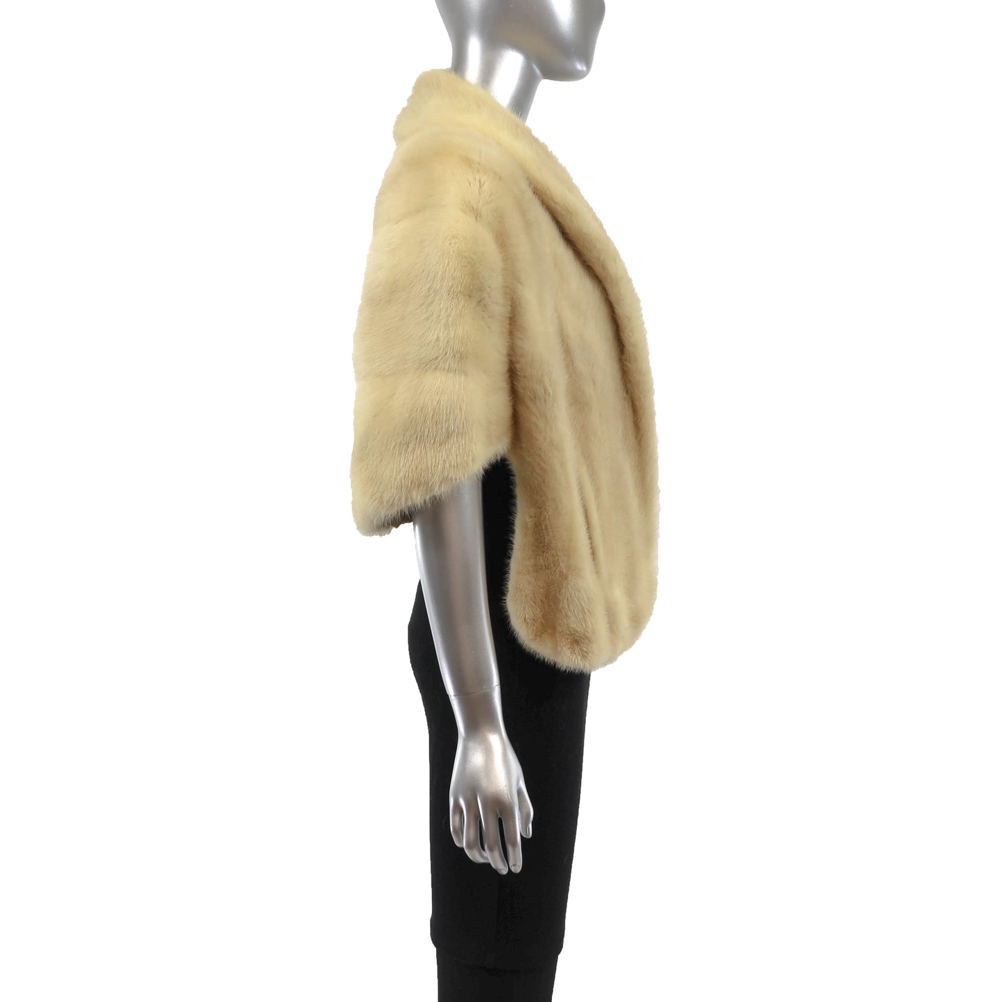 Ivory Mink Stole- Size Free