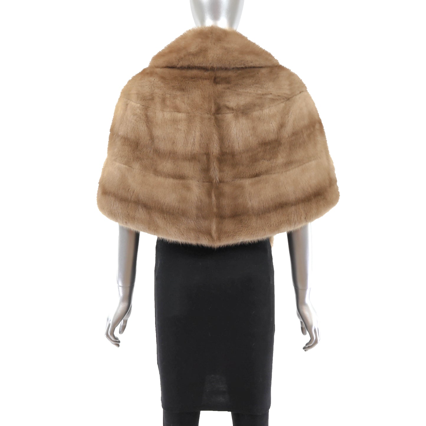 Light Brown Mink Stole- Size M