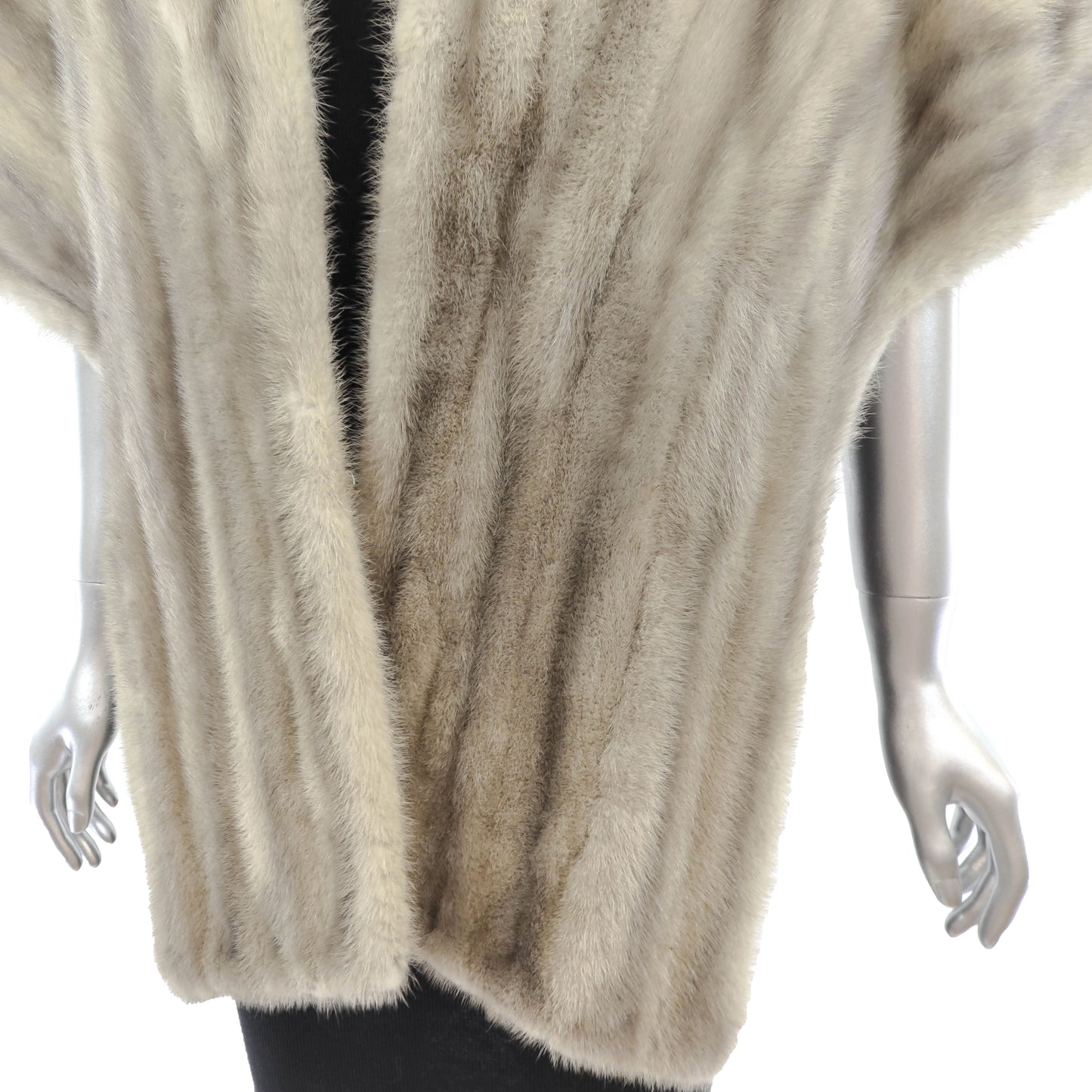 Grey Mink Stole- Size Free