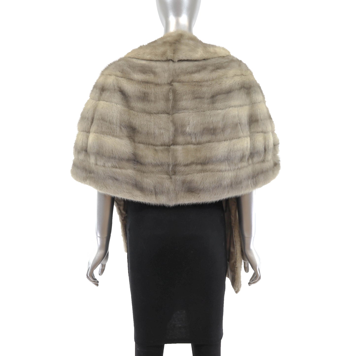 Grey Mink Stole- Size Free