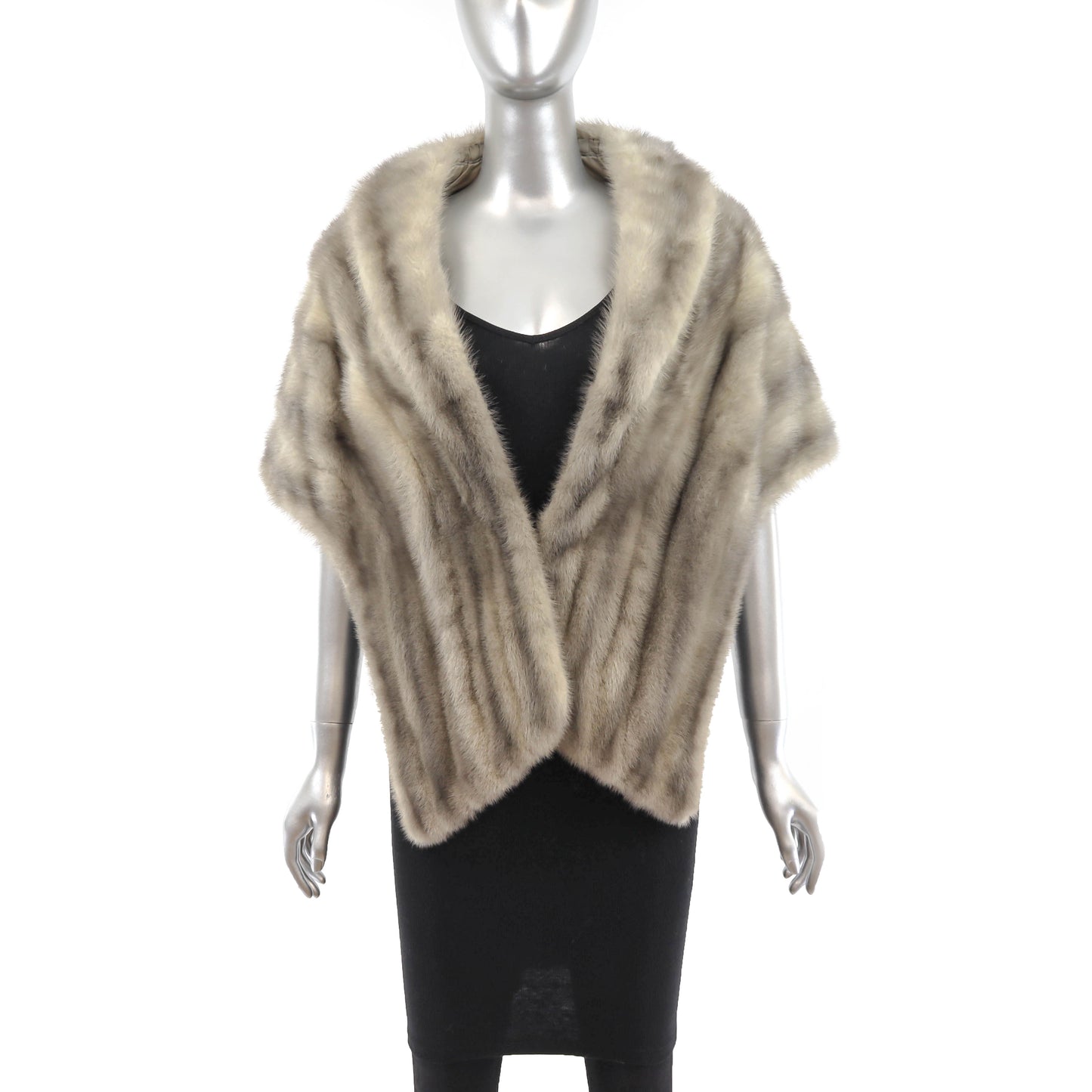 Grey Mink Stole- Size S