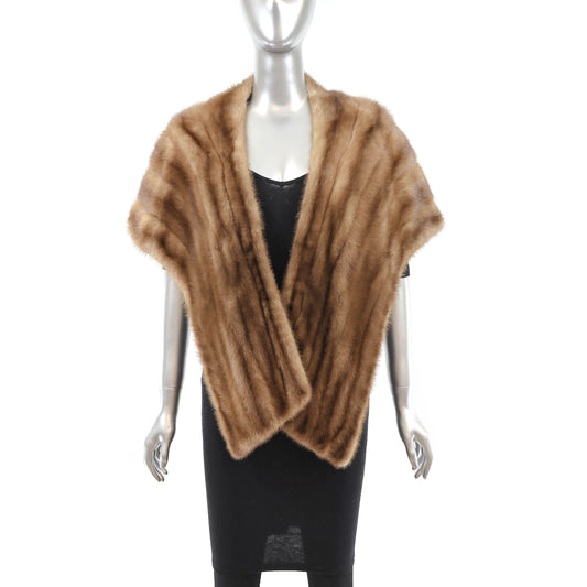 Autumn Haze Mink Stole- Size Free