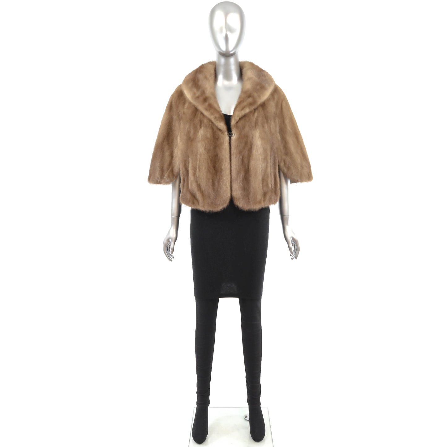 Light Brown Mink Stole- Size M