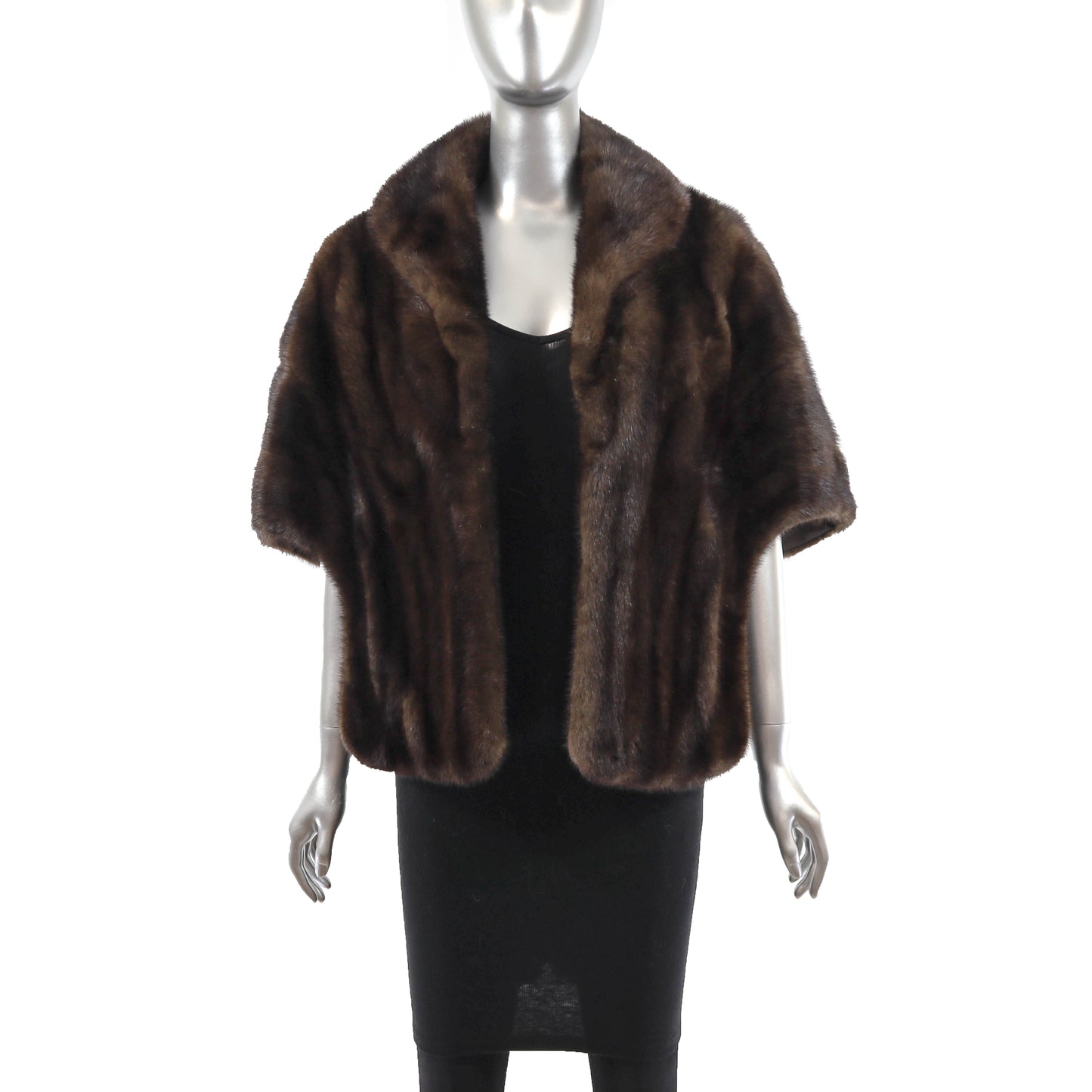 Brown Mink Stole- Size Free