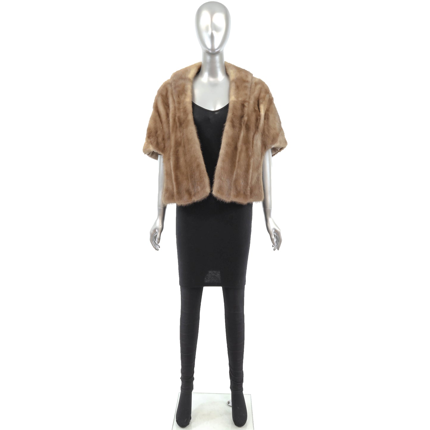 Light Brown Mink Stole- Size Free