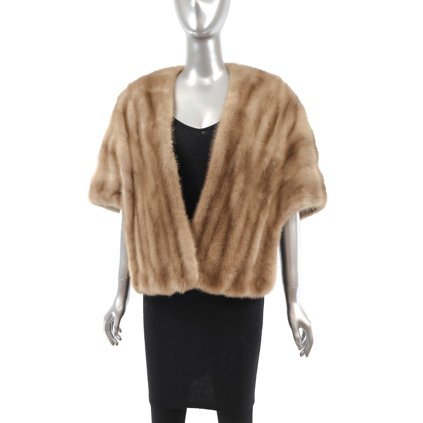 Light Brown Mink Stole- Size Free