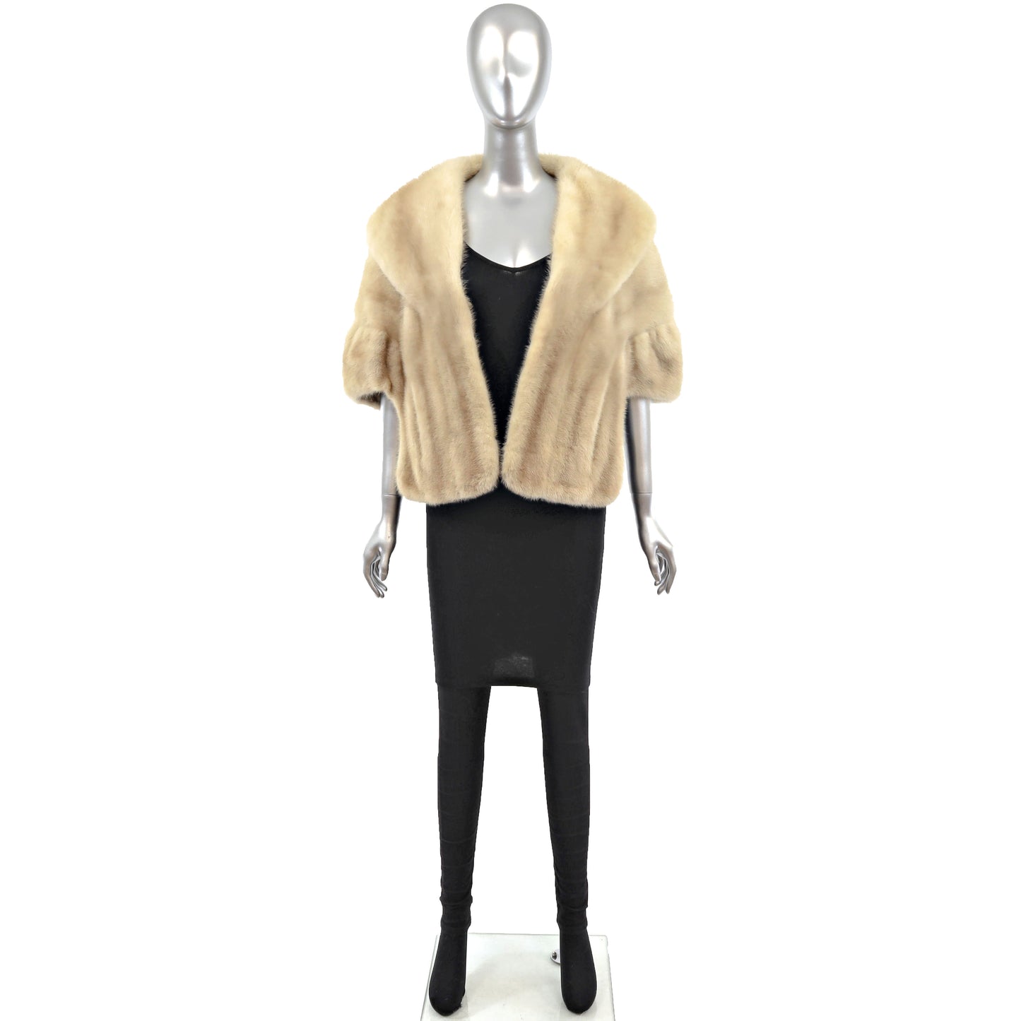 Beige Mink Stole- Size Free