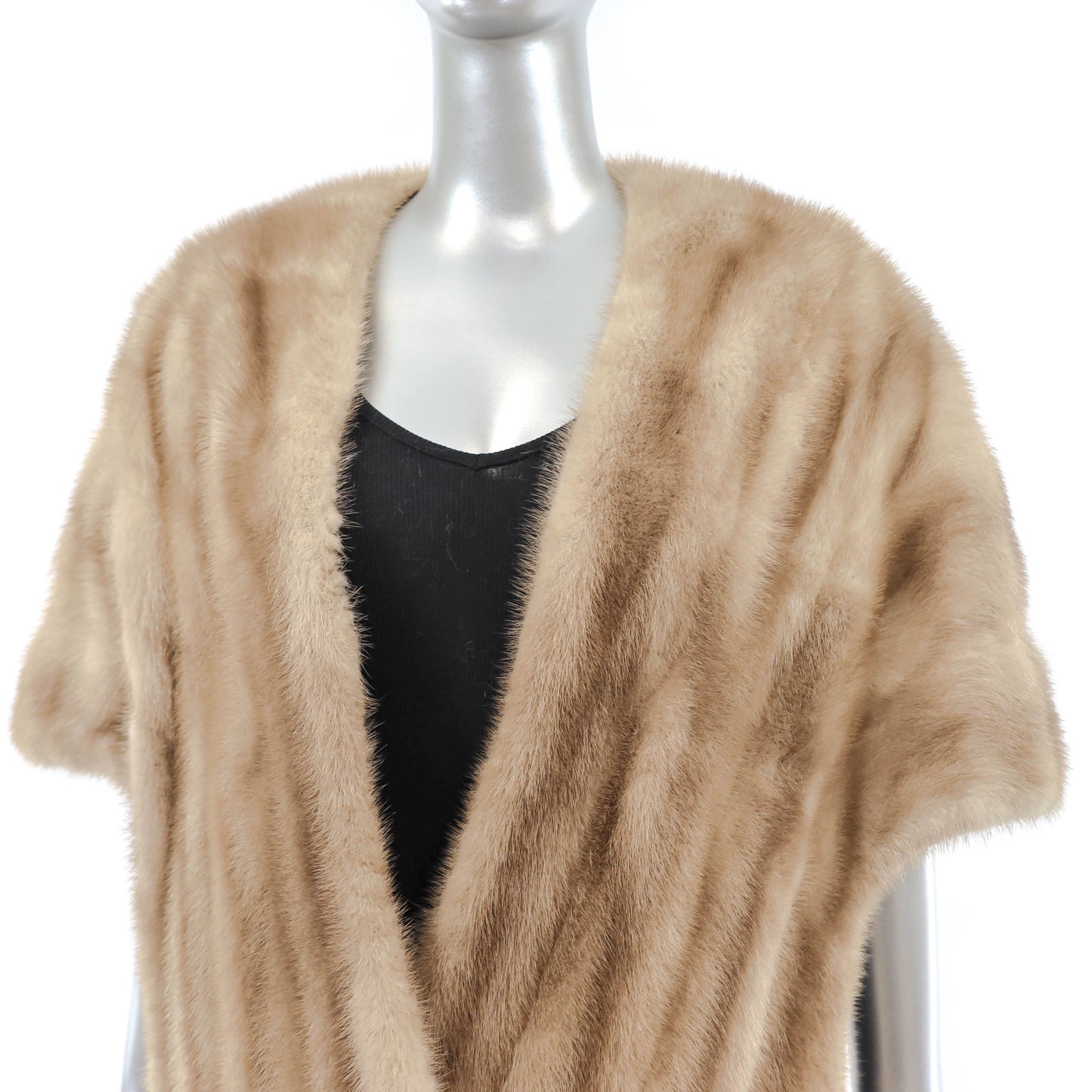 Light Brown Mink Stole- Size Free