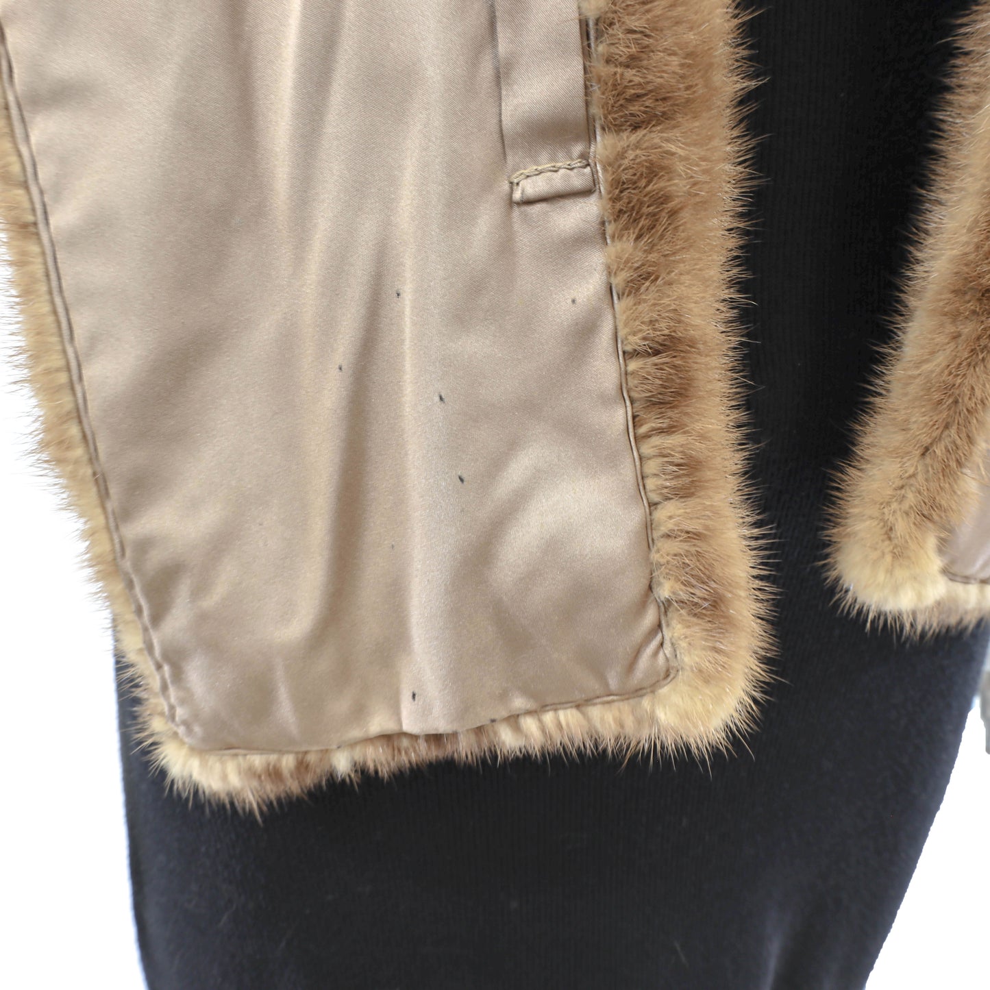 Birger Christensen Light Brown Mink Stole- Size Free