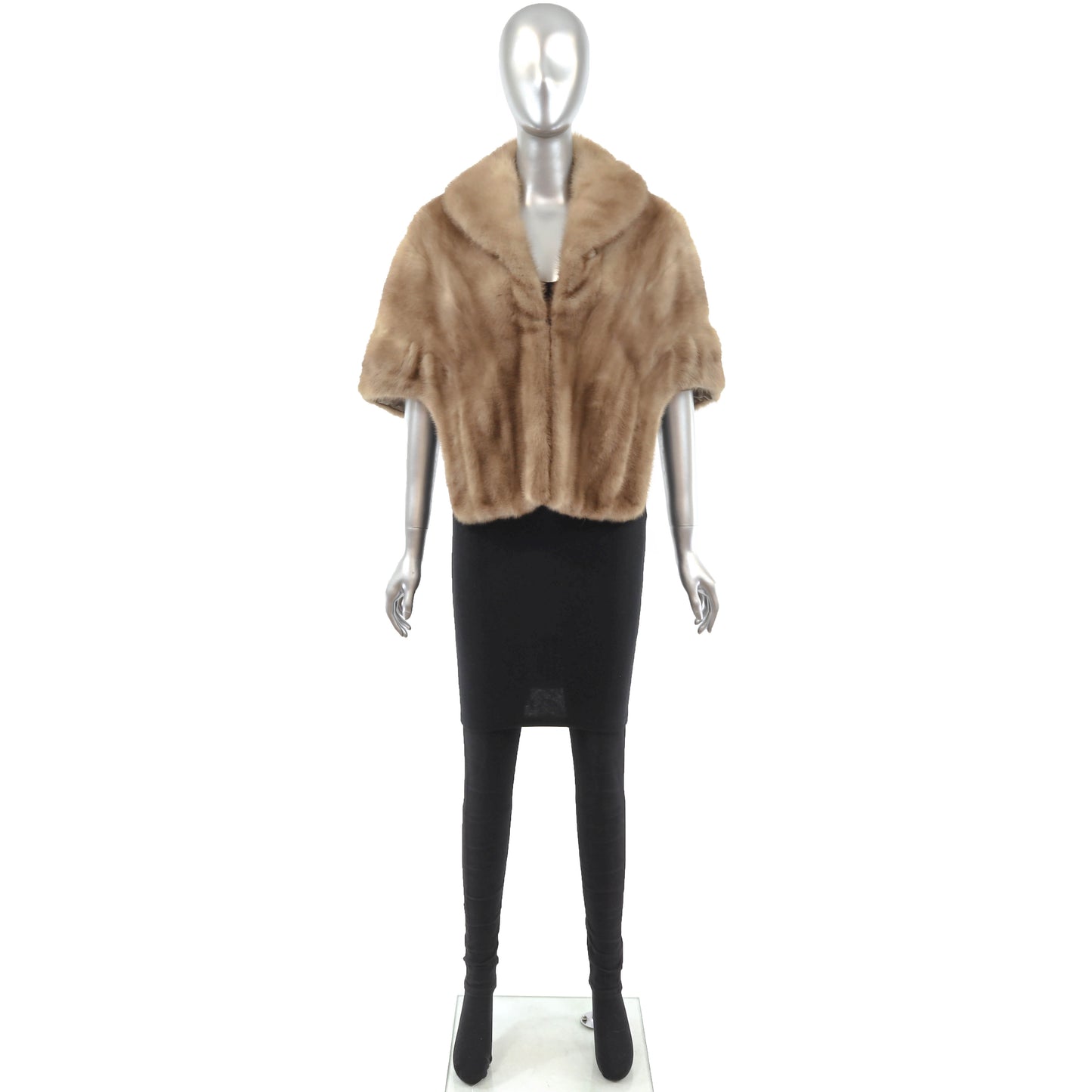 Light Brown Mink Stole- Size M