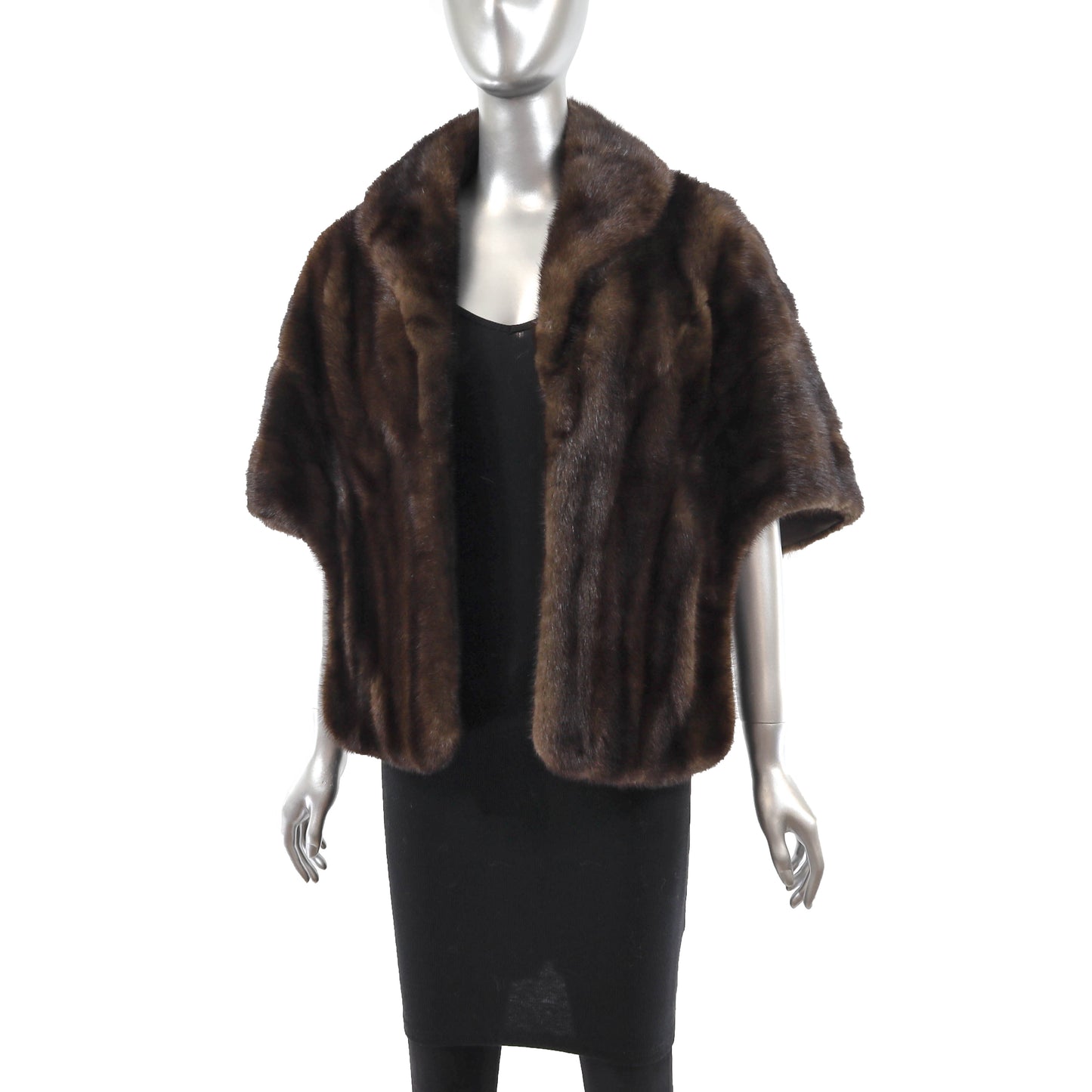 Brown Mink Stole- Size Free