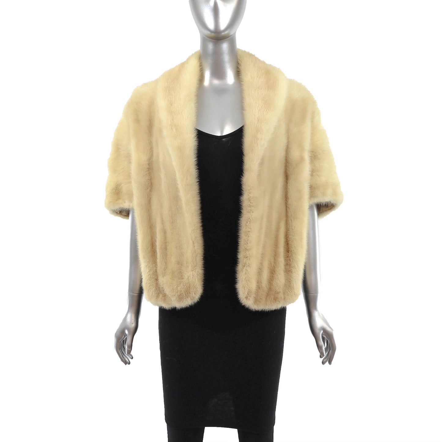 Ivory Mink Stole- Size Free