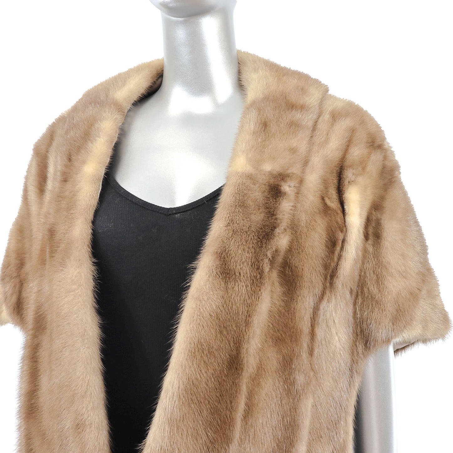 Light Brown Mink Stole- Size Free