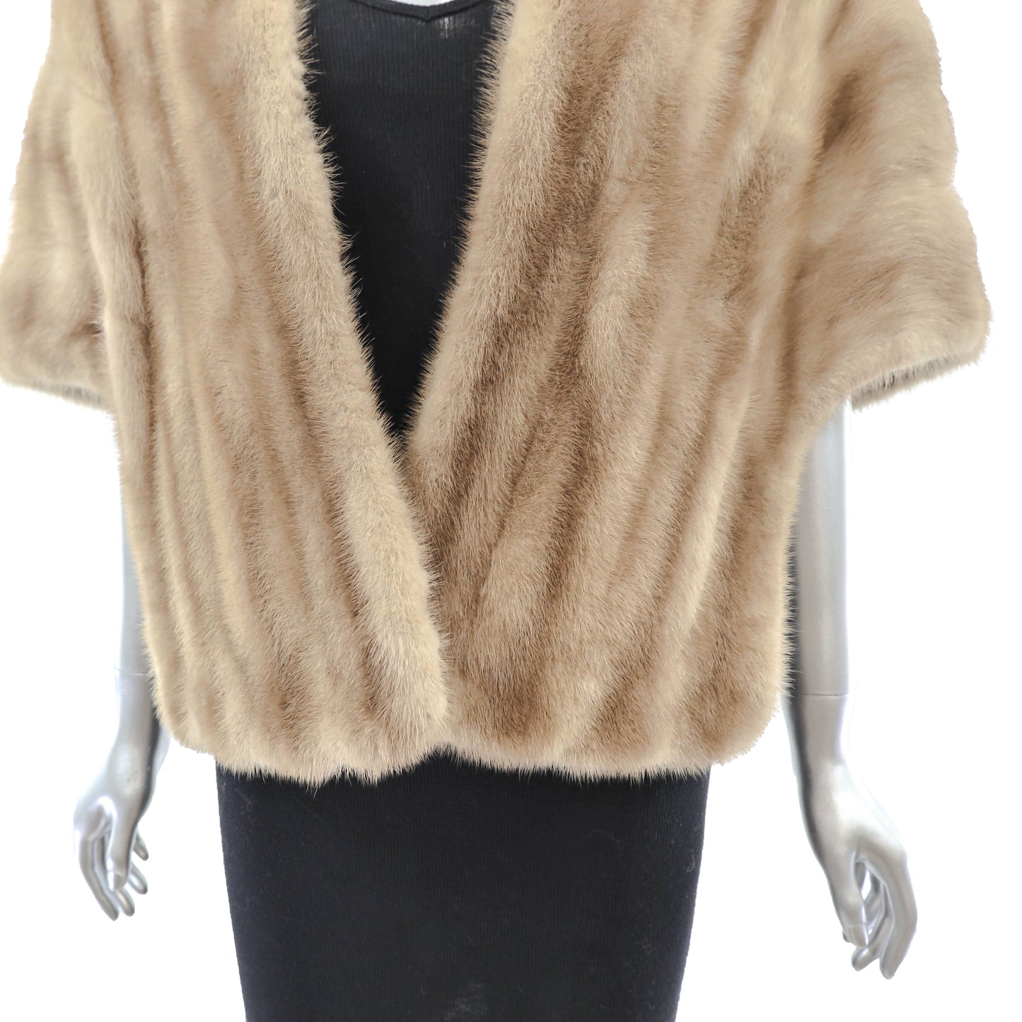 Light Brown Mink Stole- Size Free