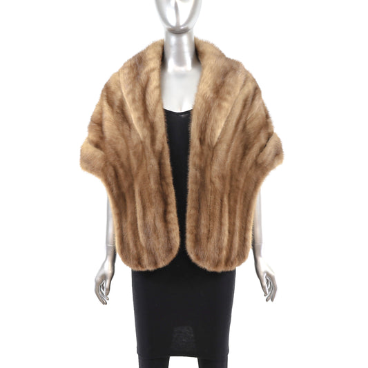 Autumn Haze Mink Stole - Free Size