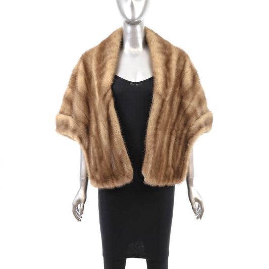 Autumn Haze Mink Stole- Size Free