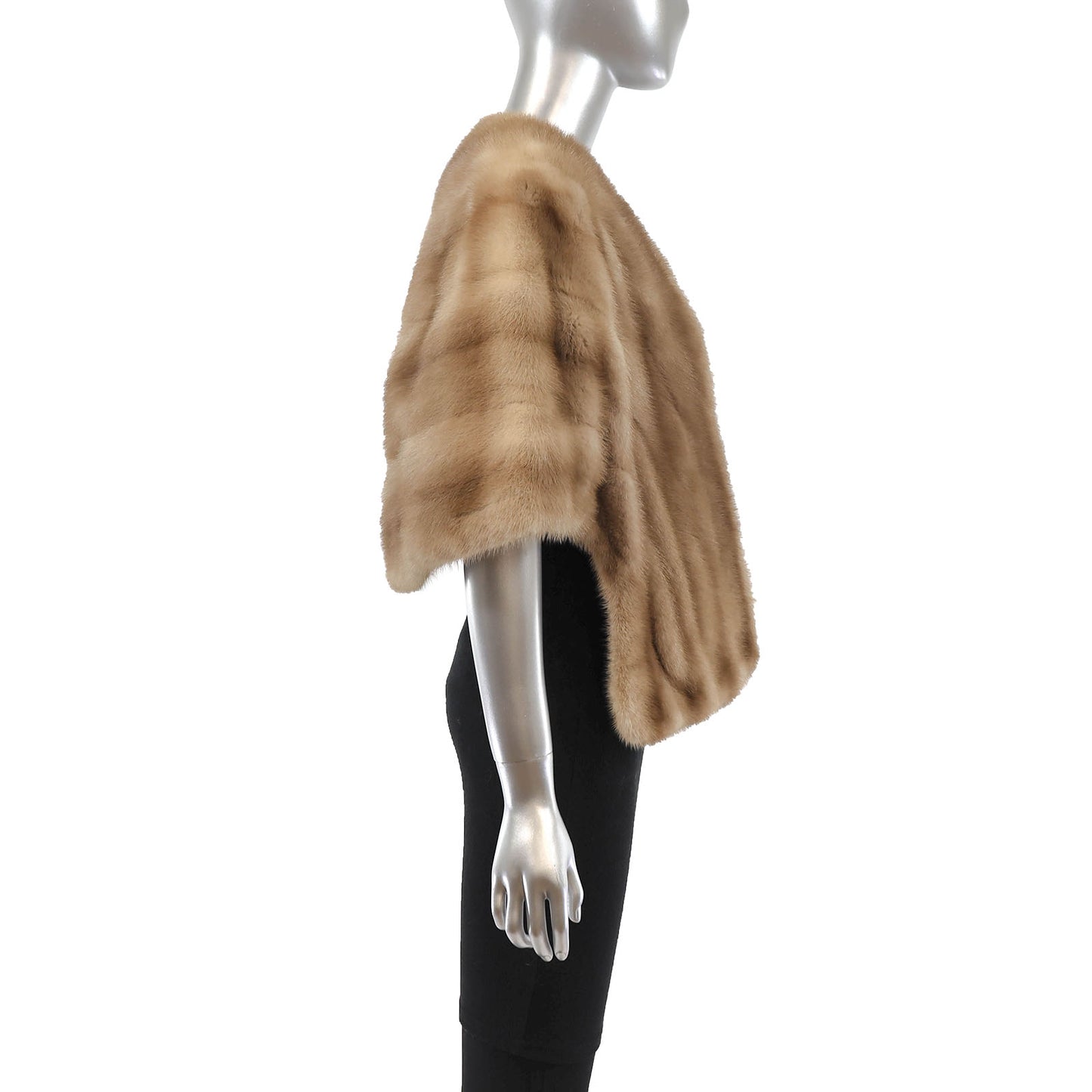 Light Brown Mink Stole- Size Free